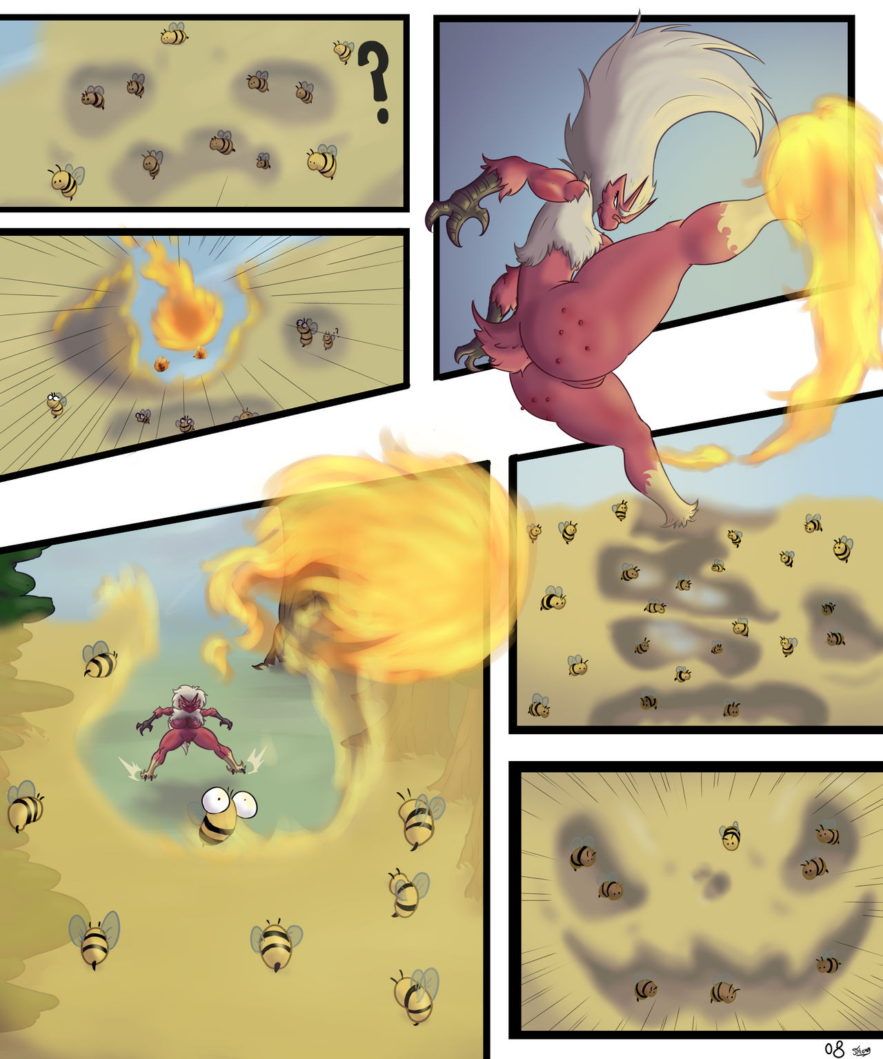 Blaziken attacked by angry bees page 8 full