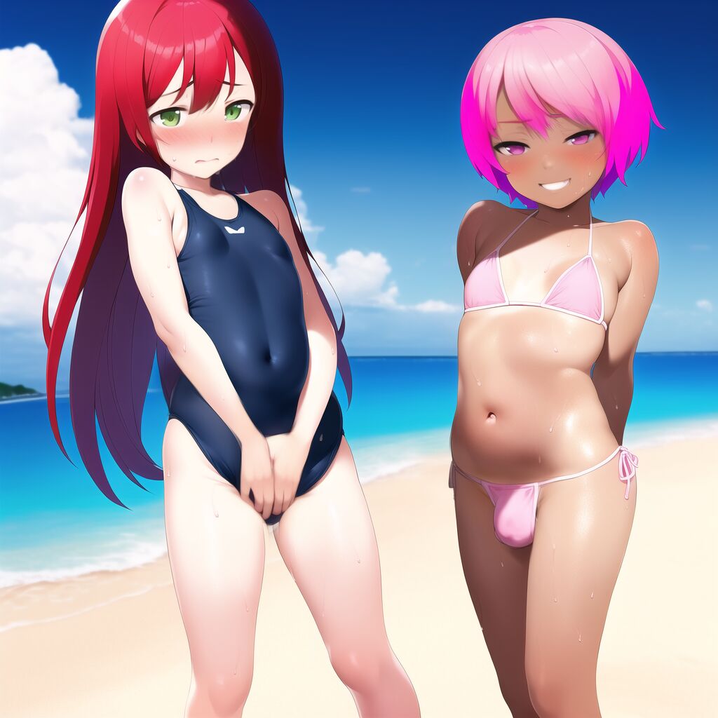 A very hot day at the beach page 3 full