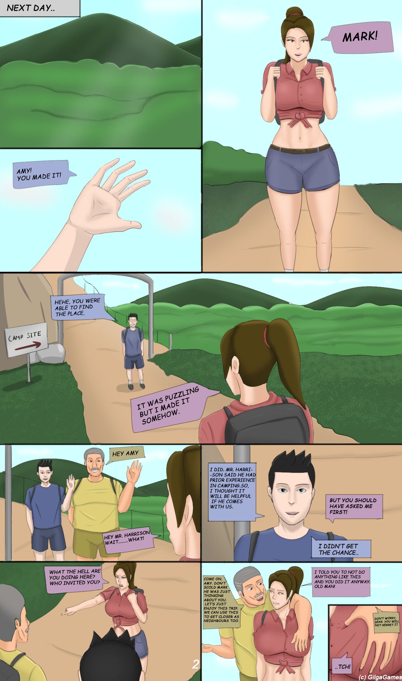 Amy's Ecstasy: The Camping Trip page 2 full