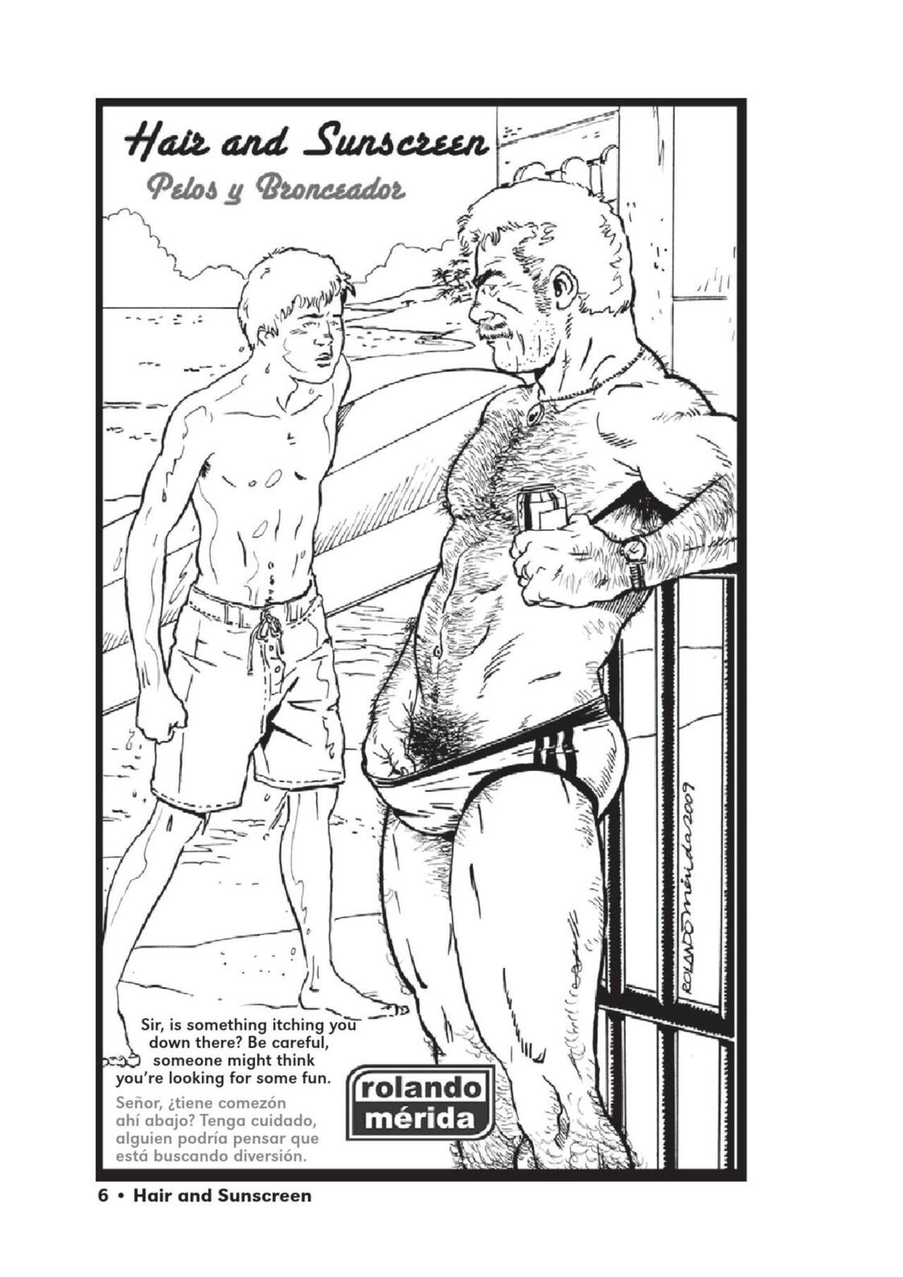 Hair and Sunscreen 1-2 ~ Pelos y Bronceador 1-2 page 1 full