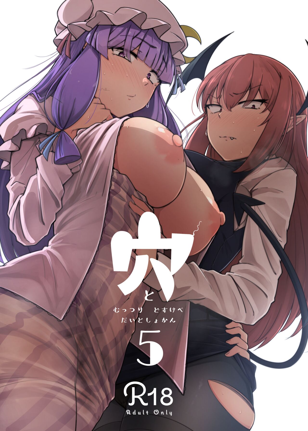 Ana to Muttsuri Dosukebe Daitoshokan 5 | The Hole and the Closet Perverted Unmoving Great Library 5 page 1 full