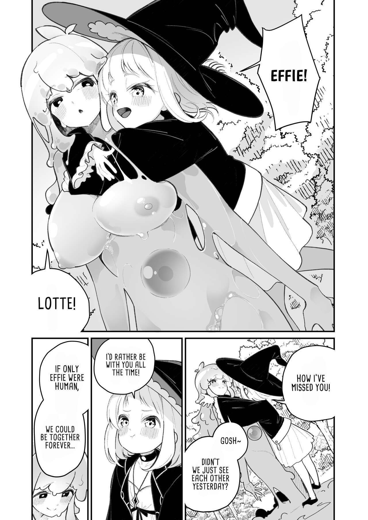 Kairoudouketsu no Chigiri Slime Musume to Ichaicha Nurunuru Yuri Ecchi shite Slime-ka suru Loli Mahoutsukai page 4 full
