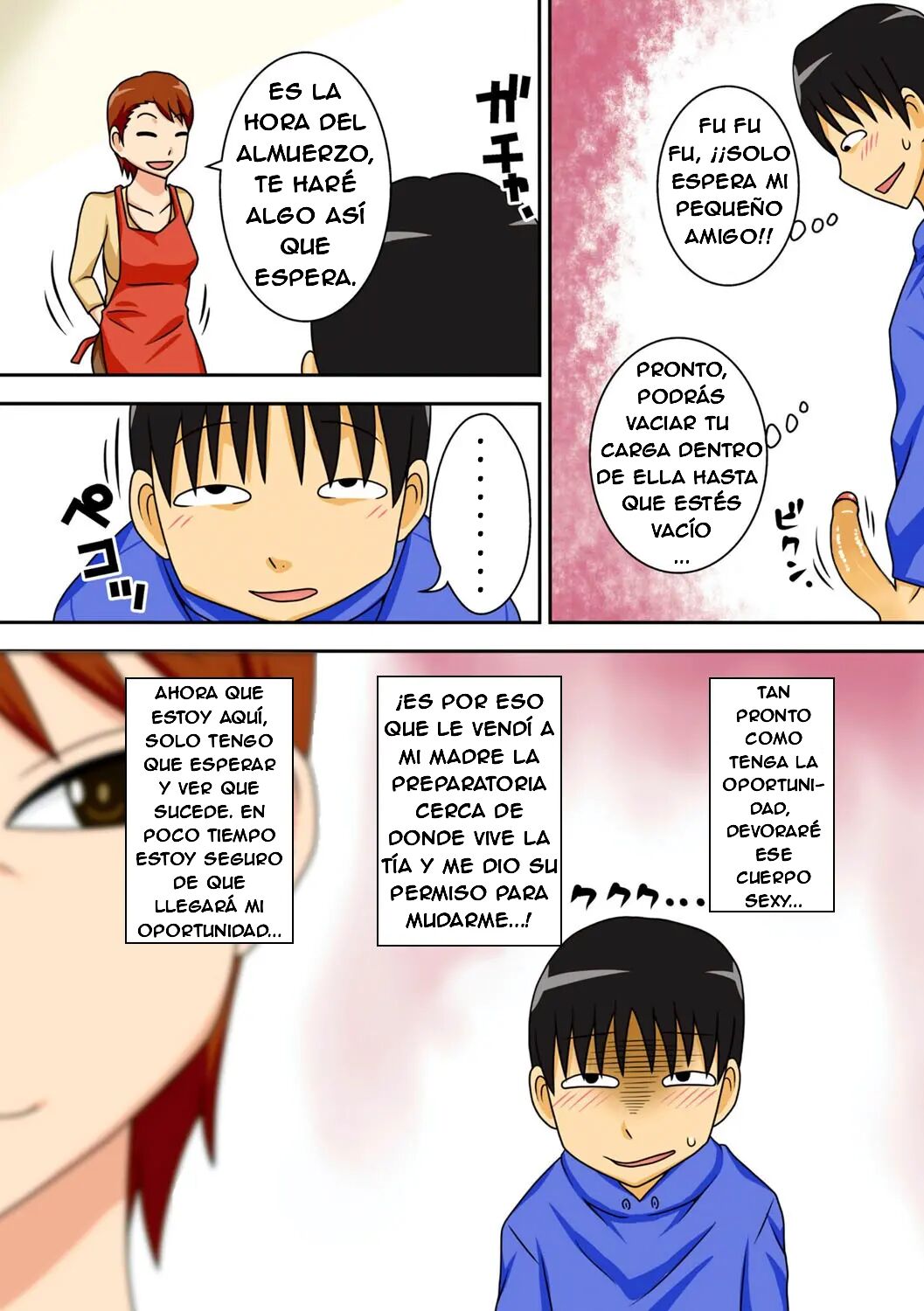 Shy Nephew Wants to Fuck Auntie /SPANISH/ page 5 full