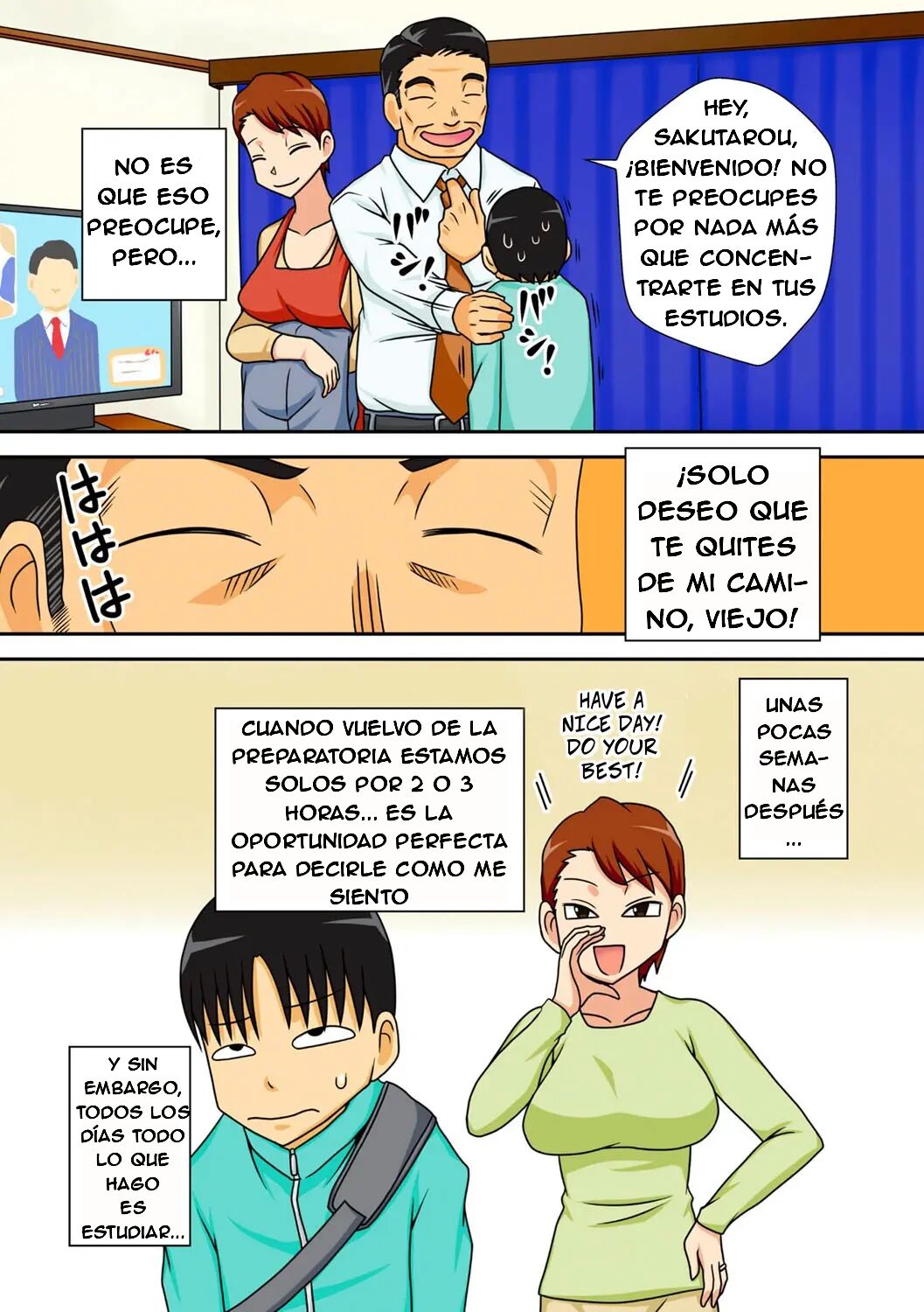 Shy Nephew Wants to Fuck Auntie /SPANISH/ page 6 full