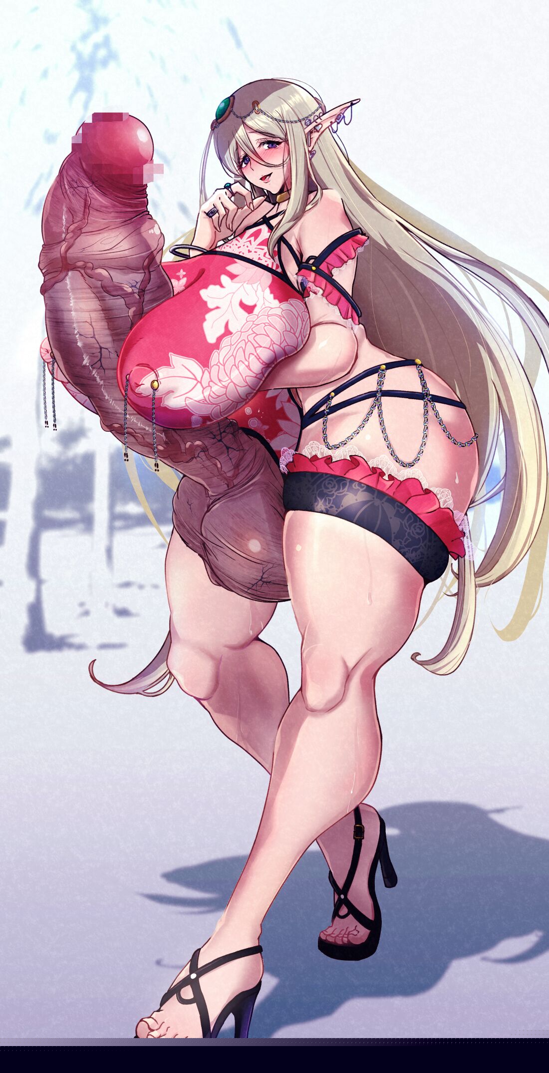 Kono Natsu Koso wa kou Shinchou de ude yori Futoi sao o Motsu Dosukebe Elf-san ni Deau Yotei Deshita. page 3 full