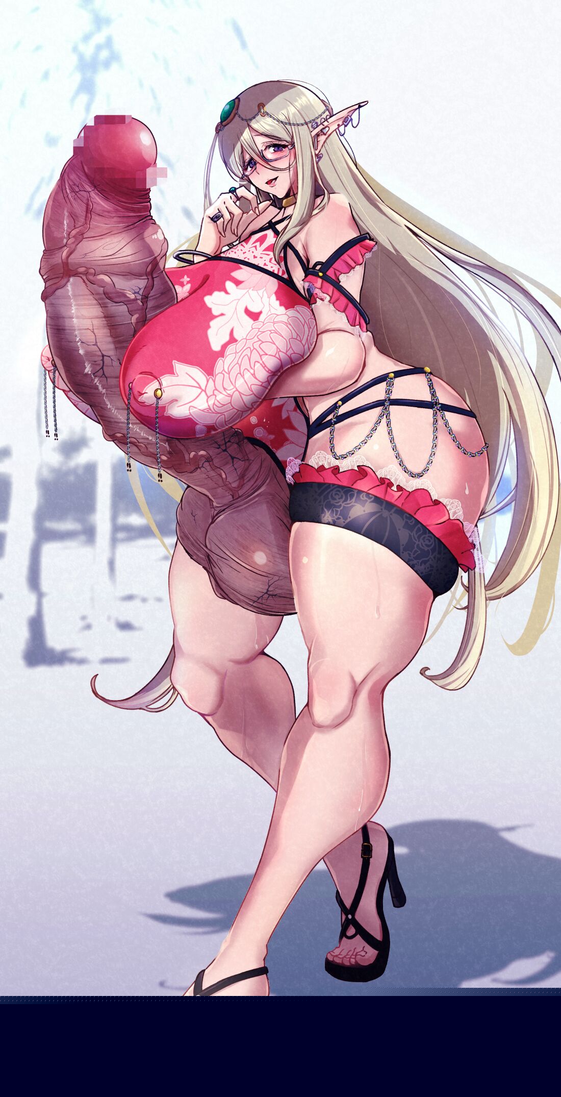 Kono Natsu Koso wa kou Shinchou de ude yori Futoi sao o Motsu Dosukebe Elf-san ni Deau Yotei Deshita. page 6 full