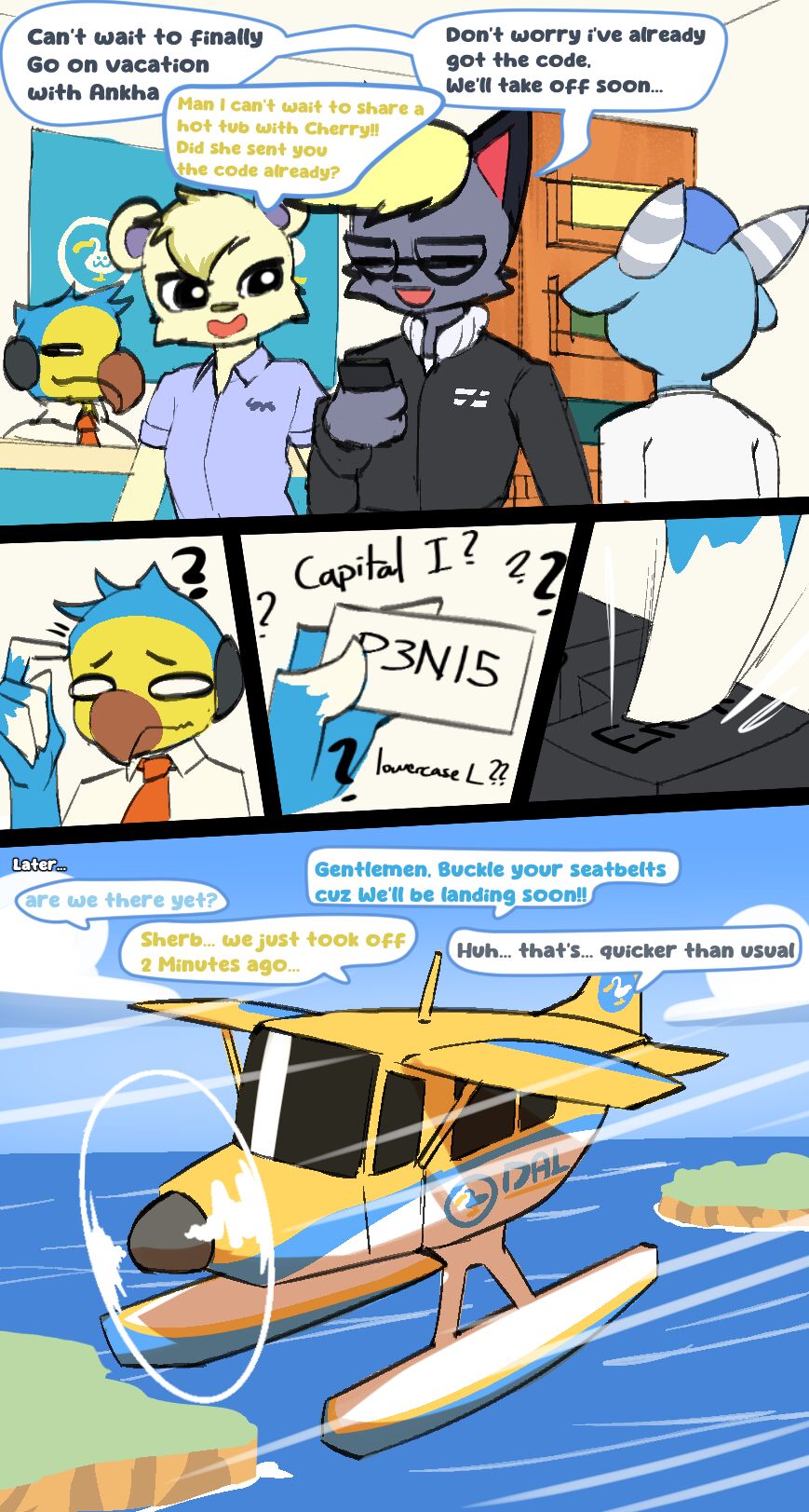 Animal Crossing Summer Beach page 1 full