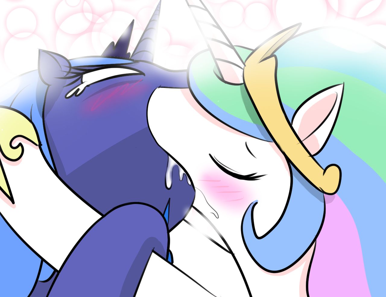 Celestia Checking Luna's Orifices For Banana page 1 full