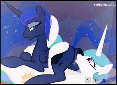 Celestia Checking Luna's Orifices For Banana page 4 full