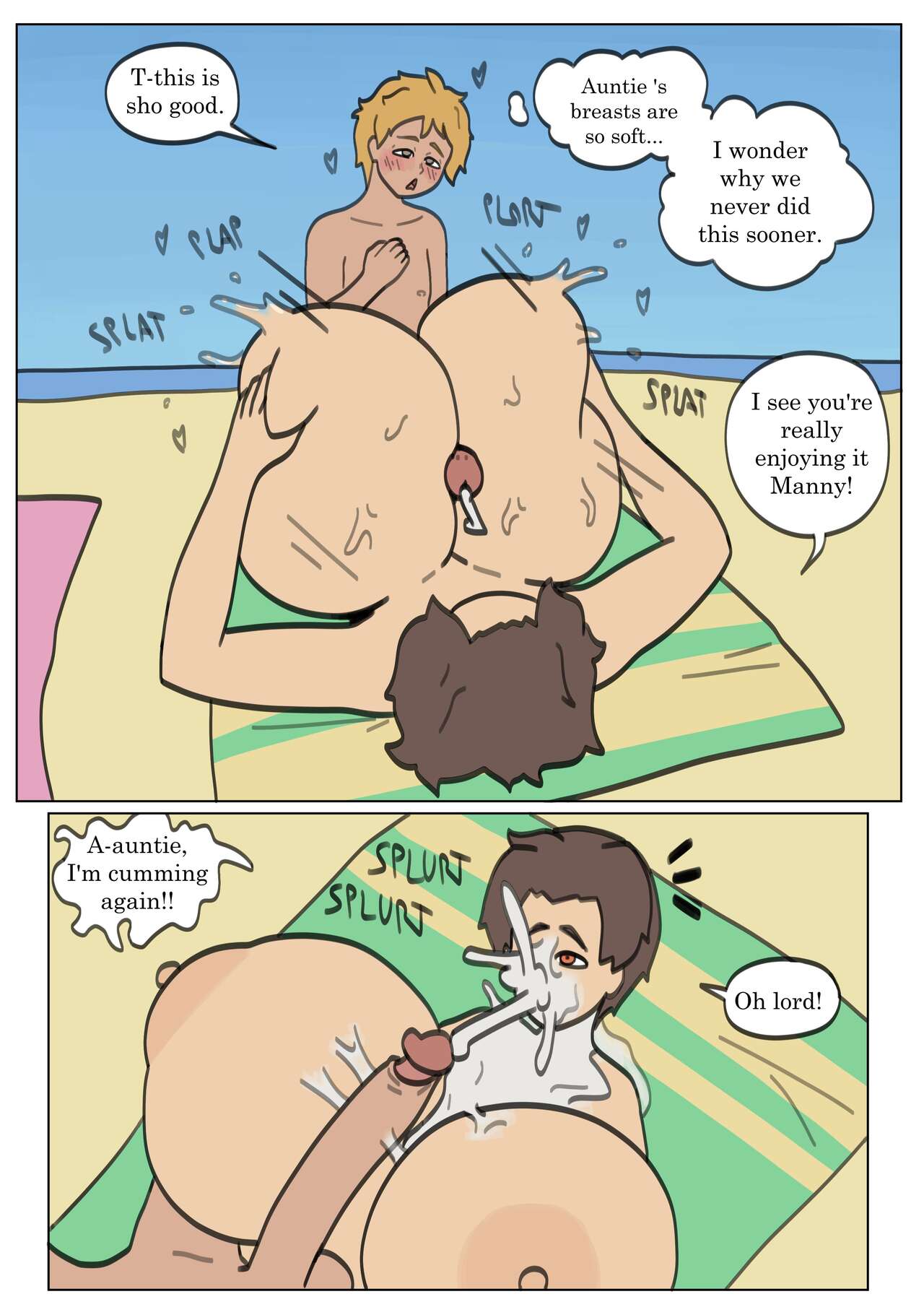 Manny and Marcy's beach day page 9 full