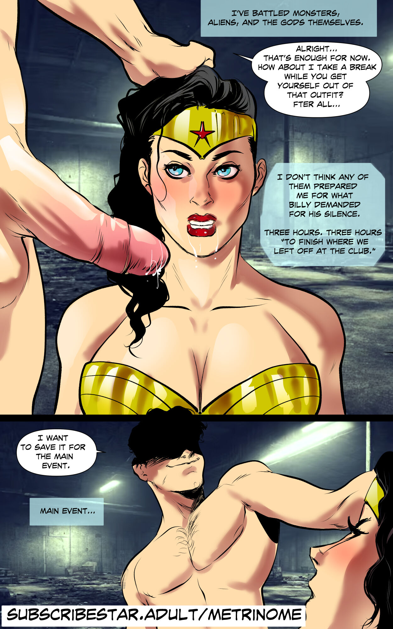 Wonder Woman Blackmailed page 3 full