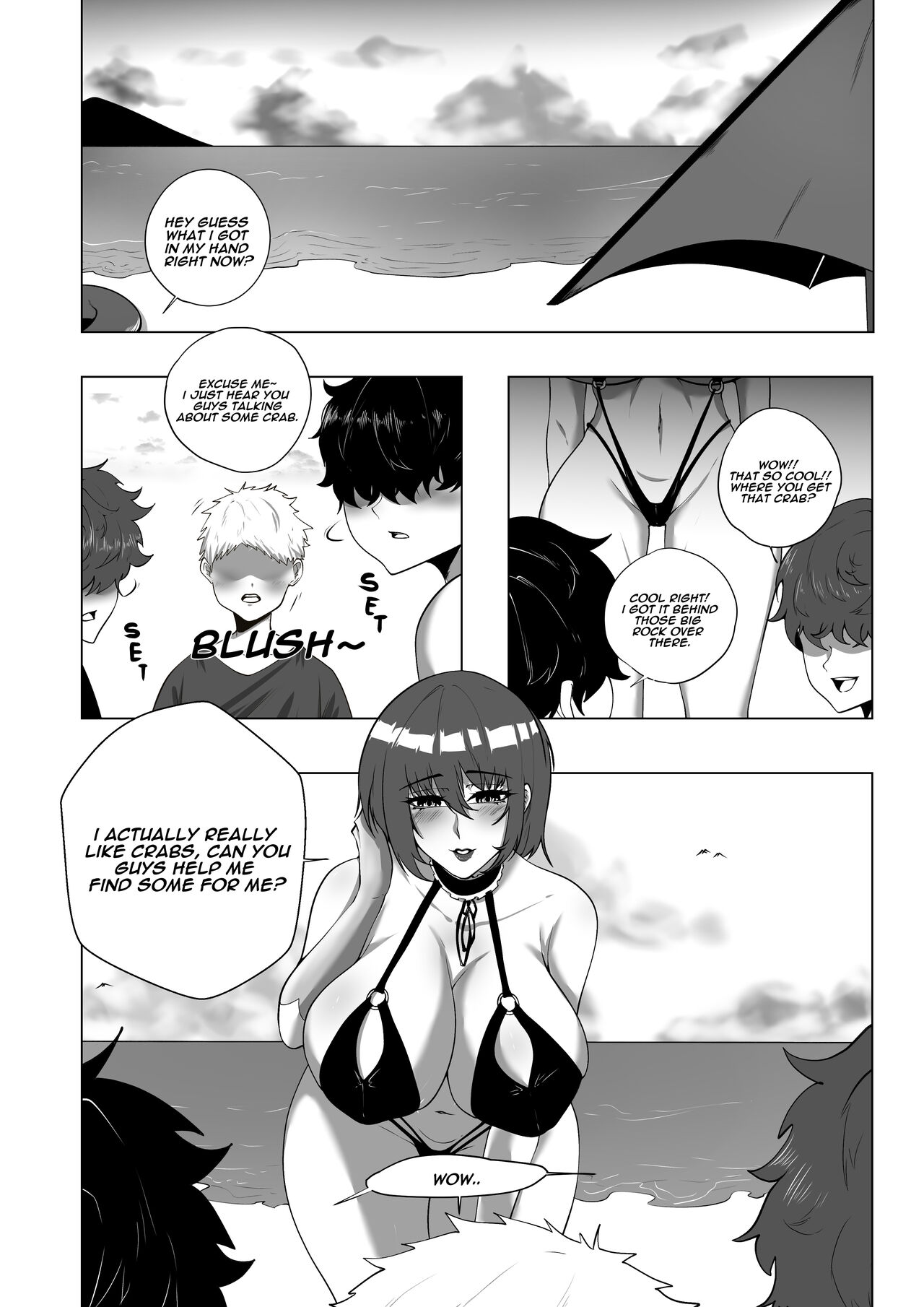Taimanin Shiranui fun at the beach page 1 full