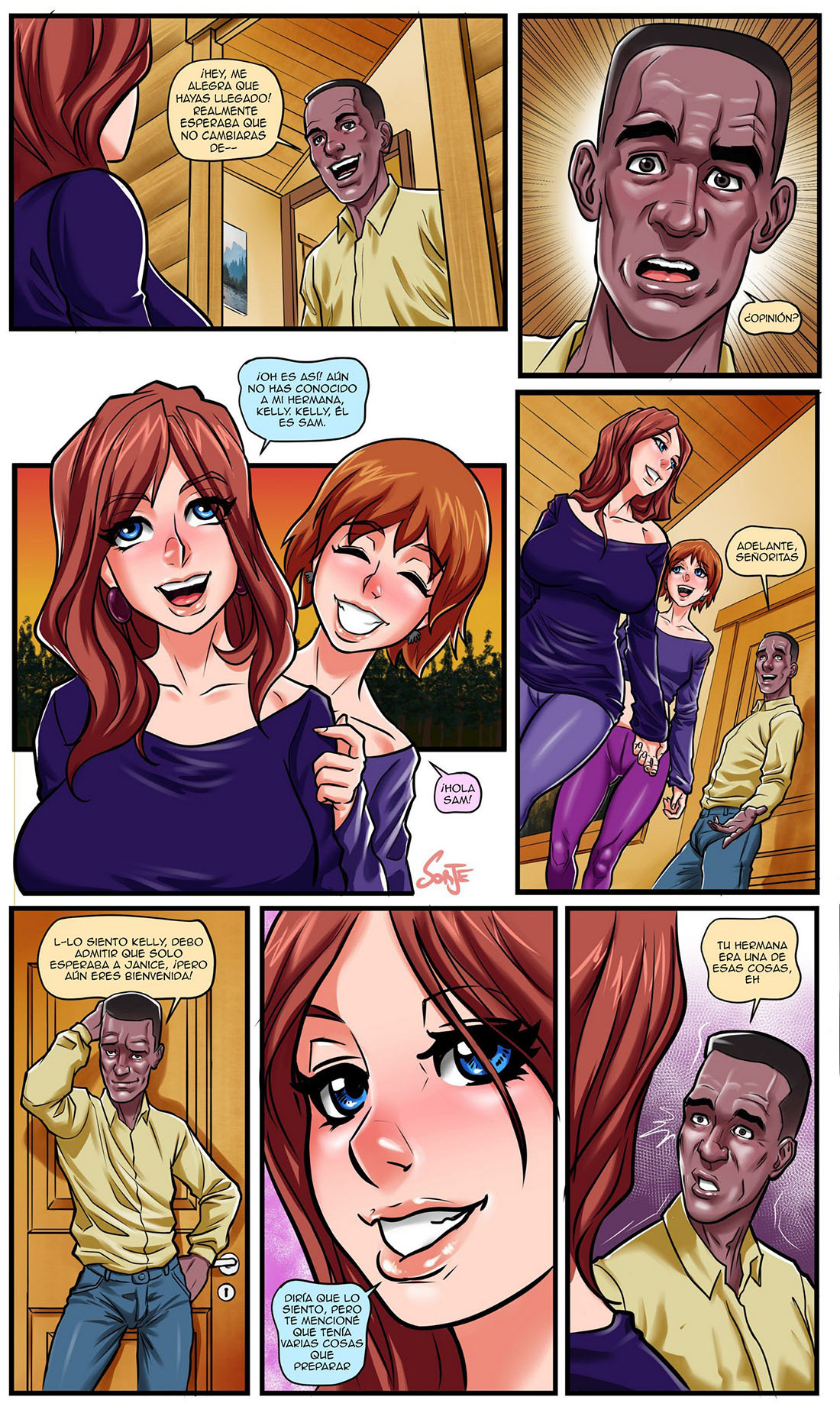 Fiebre en la cabaña, el trio de Janice page 3 full