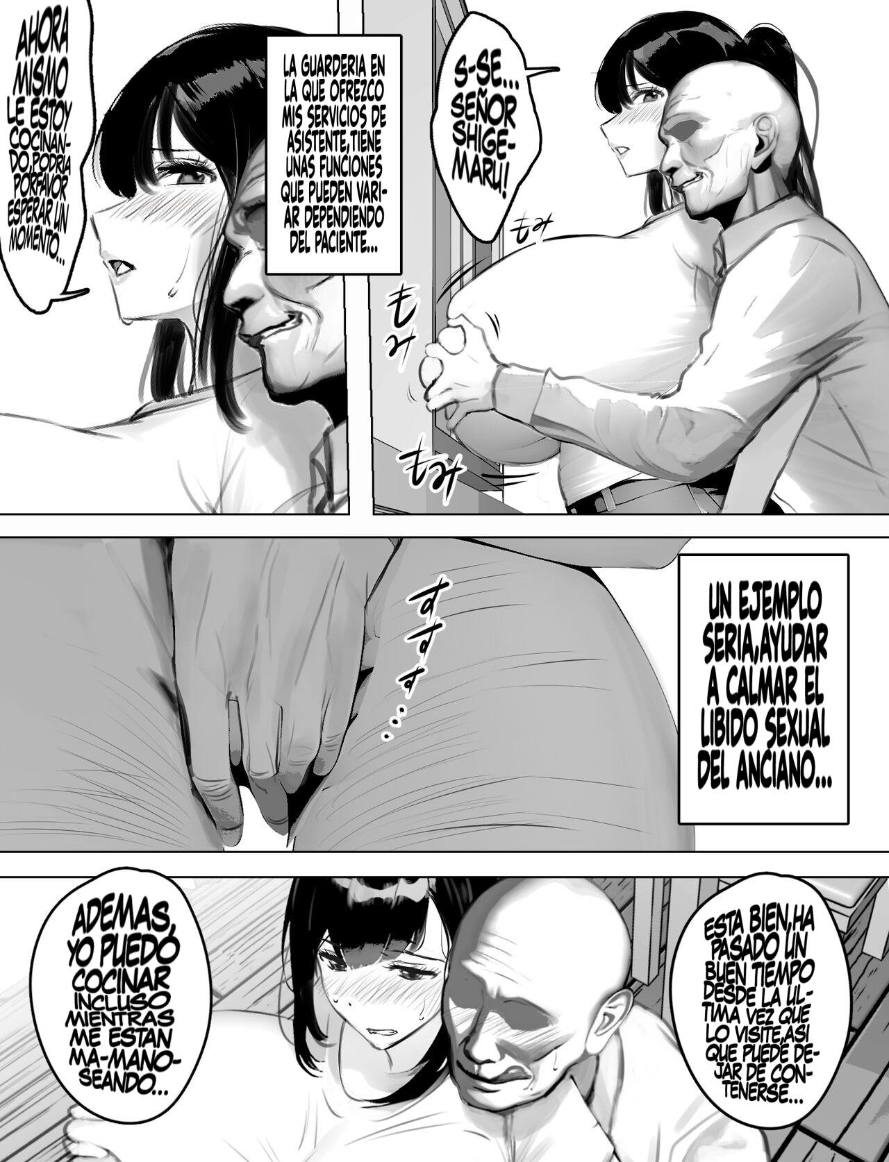 Bakunyuu Home Helper no Ecchi na Houmon Kaigo - Enormes Pechos Compensan la Visita Traviesa de una Asistente page 6 full
