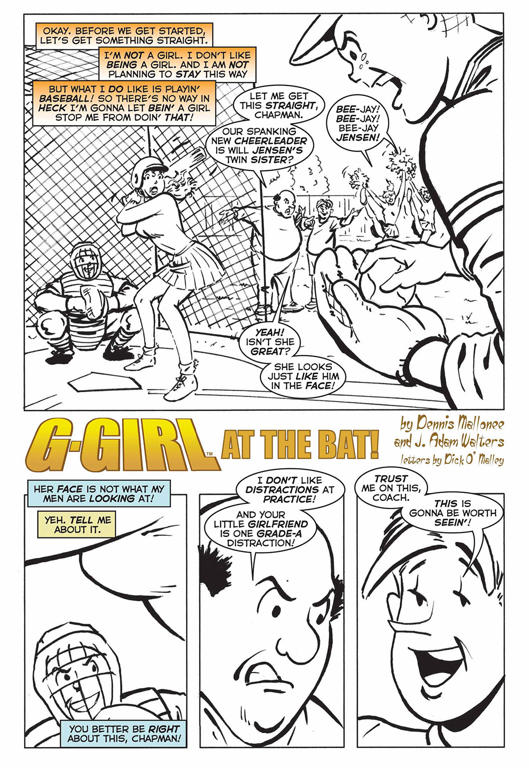 G-Girl at the Bat page 1 full
