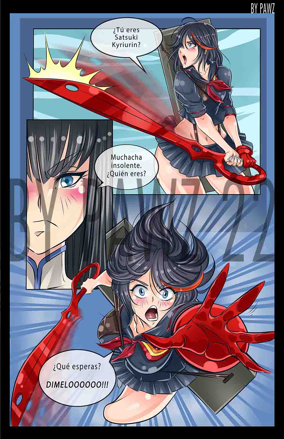 "La chica nueva" Kill la Kill doujinshi page 4 full