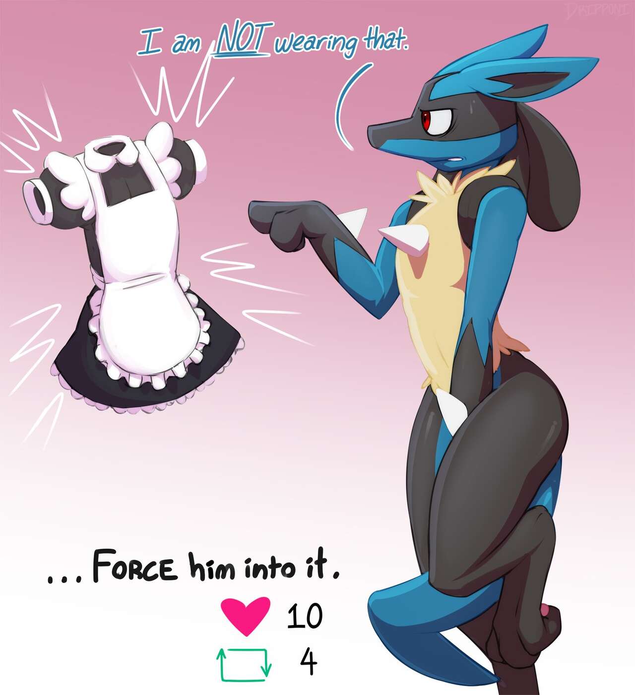 Lucario Strip Game page 3 full